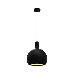 VTAC – Φωτιστικό LED Κρεμαστό Σφαιρικό E27 Κεραμικό Μαύρο Ø280mm – SKU: 24126