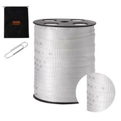 VEVOR Πολυεστερική ταινία έλξης, 3/4" x 265' Mule Tape Επίπεδο σχοινί, 2500 lbf εφελκυστική ικανότητα, τυπωμένη ταινία έλξης καλωδίου με πλέγμα για συσκευασία, κηπουρική, επαγγελματικά ηλεκτρικά, εργα