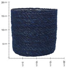 Καλάθι ArteLibre Μπλε Seagrass 20x20x18cm Σετ 3Τμχ-thumb-3