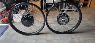 ΖΑΝΤΕΣ ΣΕΤ ΚΟΜΠΛΕ HONDA GLX -90cc -50cc -C50C 16V -6V ΜΑΥΡΕΣ ΜΕ ΜΑΥΡΑ ΚΕΝΤΡΑ