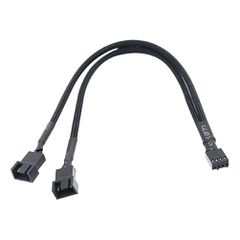 3/4-Pin PWM Fan Power Y Cable Splitter PC Computer (For Case / CPU Fans)