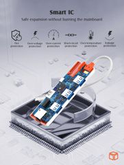 LDNIO docking station DS-26H, 6 θυρών, USB-C σύνδεση, 4K, 100W PD, λευκό-thumb-6