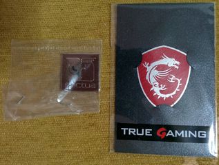 Noctua MSI True Gaming μεταλλικά αυτοκόλλητα badges