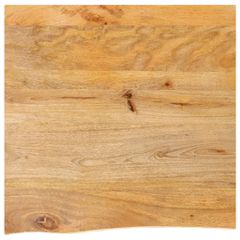vidaXL Επιφάνεια Τραπεζιού 40x40x2,5 εκ. Live Edge Μασίφ Ξύλο Μάνγκο