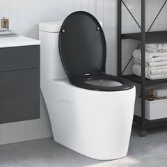 vidaXL Λεκάνη Μαύρο 47 x 37 x 4 εκ Δυροπλάστ