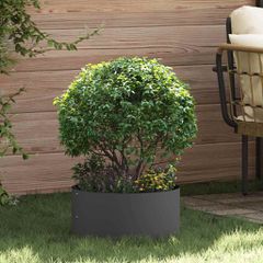 vidaXL Δακτύλιος γλάστρας Μαύρο 40 x 40 x 20 cm Ψυχρής έλασης χάλυβας