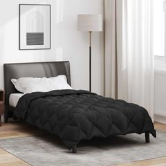 vidaXL Χειμερινό Παπλωματοθήκη 155 x 220 cm 450 gsm Μαύρο