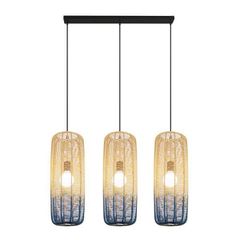 ΦΩΤΙΣΤΙΚΟ ΚΡΕΜΑΣΤΟ 3ΦΩΤΟ Ε27 L1000XH1200 RATTAN ΛΕΥΚΟ ΓΑΛΑΖΙΟ ARTE ILLUMINA KAI