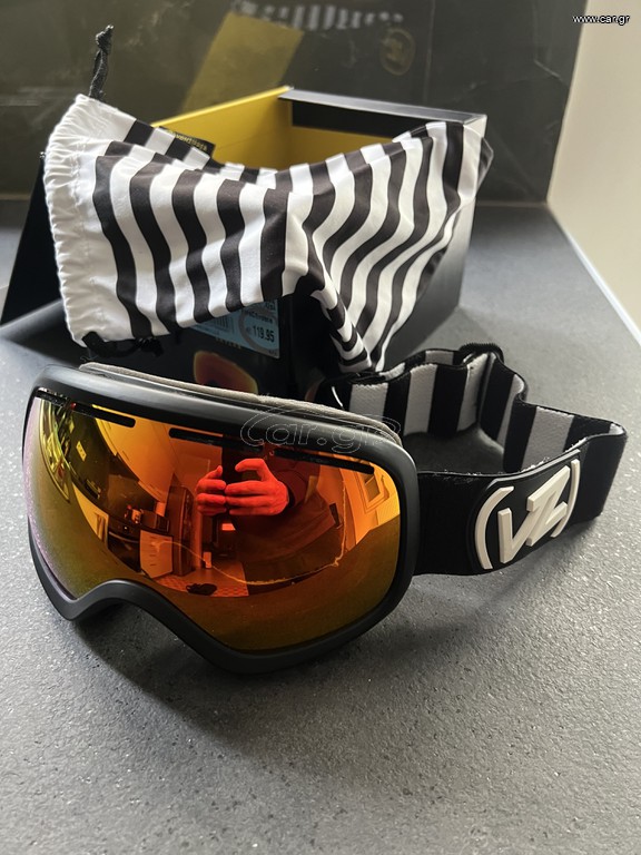 Vonzipper mask black satin firechrome