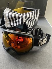 Vonzipper mask black satin firechrome