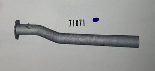 Σωλήνας εξάτμισης Devil για Seat Ibiza TDi (1997-1999), Volkswagen Golf 2 GTi 16S, Golf 3 GTi, TD, TDi GTi 16V.  71071.