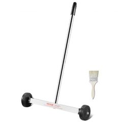 Μαγνητικό σάρωθρο VEVOR με ρόδες, Mini Magnetic Sweeper 15 ιντσών, Χωρητικότητα 8 lbs, Ρυθμιζόμενη λαβή, Ελαφρύ μαγνητικό σάρωθρο pickup για να σηκώσετε καρφιά και βίδες, Εύκολος καθαρισμός γκαράζ συν