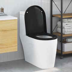 vidaXL Λεκάνη Ρυθμιζόμενο Μαύρο 48 x 36,5 x 4,5 εκ Πολυπροπυλένιο