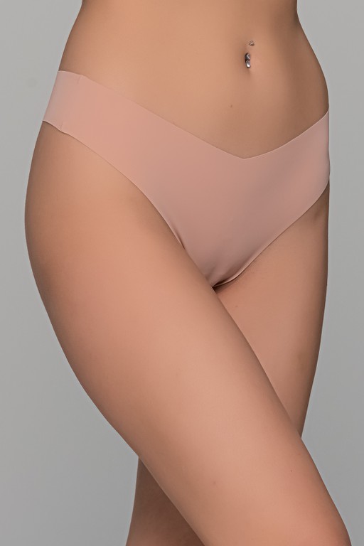 Slip String Laser-cut Χωρίς Ραφές Μπεζ