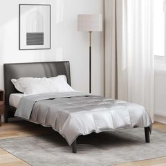 vidaXL Καλοκαιρινό Παπλωματοθήκη Ασημί 140 x 220 cm