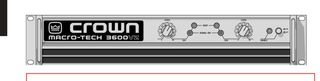 Ενισχυτής crown ma  3600vz 2 x 1800w