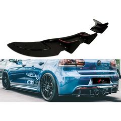 Diffuser προφυλακτήρα Vw Golf 6 R20 - μαύρο γυαλιστερό