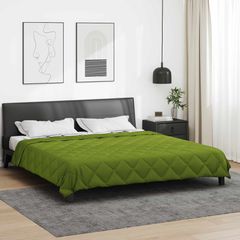 vidaXL Κουβέρτα ολόκληρου του χρόνου Πράσινο 200 x 220 cm Μικροΐνες