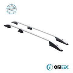 Μπάρες Οροφής Railing Για Fiat Doblo 2010-2021 MVN 263 / Opel Combo 2011-2018 MVN IV Ασημί 2 Τεμάχια