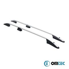 Μπάρες Οροφής Railing Για Citroën Berlingo 2019- MVN K9 / Fiat Doblo 2022- MVN K9 / Opel Combo 2019- MVN V / Peugeot Partner 2019- MVN K9/ Toyota Proace City Cargo 2019- VAN I Ασημί 2 Τεμάχια