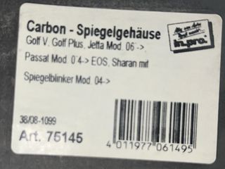 VW GOLF/EOS/PASSAT ΣΕΤ ΚΑΛΥΜΑΤΑ ΚΑΘΡΕΥΤΩΝ CARBON