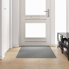 vidaXL Δερμάτινο Χαλί Ανοιχτό γκρι 100 x 200 cm 100% Πολυπροπυλένιο