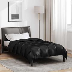 vidaXL Χειμερινό Παπλωματοθήκη 155 x 200 εκ. 450 gsm Μαύρο
