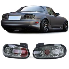 Πίσω Φανάρια Led  Mazda MX-5 (NB) - Smoke / Μαύρο - 2 Τμχ.