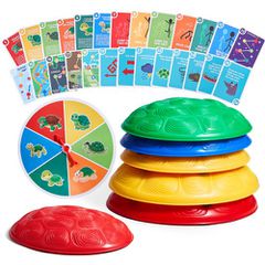 VEVOR Turtle Balance Stepping Stones, 6 ΤΕΜ, Έως 220 lbs Παιδική χελώνα που πηδούν πέτρες Steps Stones, Παιχνίδια για συντονισμό γηπέδου εμποδίων για νήπια Παιχνίδια για εσωτερικούς ή εξωτερικούς χώρο