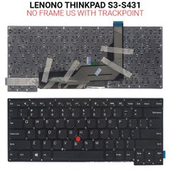 Πληκτρολόγιο LENONO THINKPAD S3-S431 NO FRAME US WITH TRACKPOINT