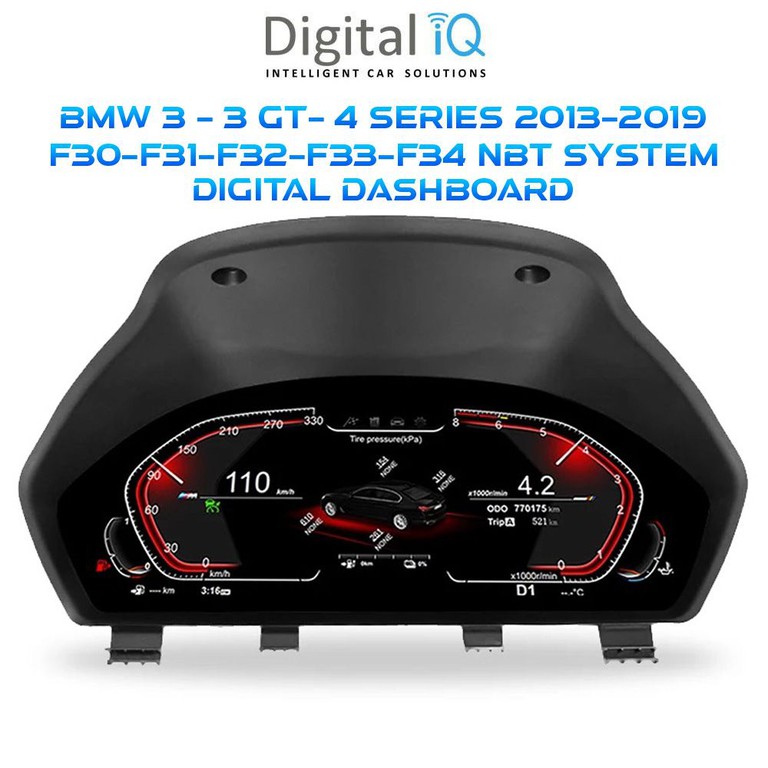 DIGITAL IQ DDD 955_DC (12.3in) DIGITAL CLUSTER for BMW 3 - 3 GT - 4 Series F30 - F31 - F32 - F33 - F34 mod. 2013-2019 | Pancarshop
