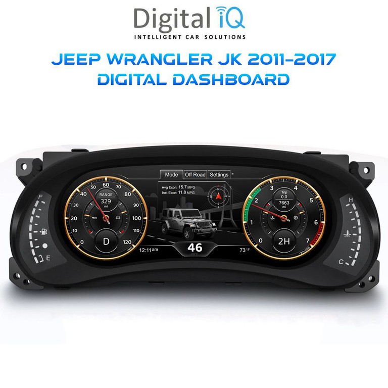 DIGITAL IQ DDD 295_DC (12.3in) DIGITAL CLUSTER for JEEP WRANGLER JK mod. 2011-2017 | Pancarshop