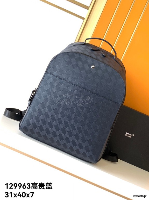 Mont Blanc Backpack High Quality Real Leather