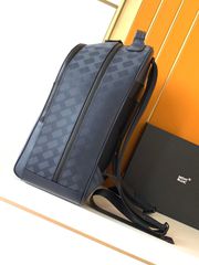 Mont Blanc Backpack High Quality Real Leather-thumb-7
