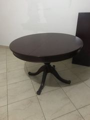 Τραπεζαρία ροτόντα μασιφ καρυδιά Βαραγκης