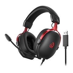 Ακουστικά gaming QCY Heroad VN200 (Μαύρα και κόκκινα)