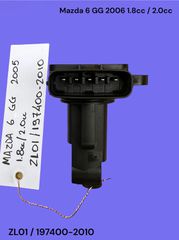 MAZDA 6 GG 2002-2008 ΜΕΤΑΧΕΙΡΙΣΜΕΝΑ ΑΝΤΑΛΛΑΚΤΙΚΑ ( Μετρητής μάζας αέρα airflow με κωδικό ZL01 / 197400-2010 κατάλληλος για αυτοκίνητα με κινητήρες βενζίνης 1.8cc / 2.0cc )