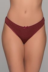 G-string Ιριδίζουσα Λύκρα - Μπορντό