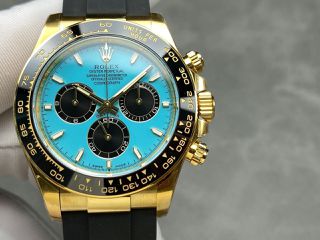 Rolex Daytona 126518 Tiffany Blue Dial 4131 Chronograph Swiss Superclone Quality Replica 1:1 Best Factory