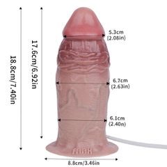 Squirting Butt Plug Realistic Penis 18.8cm-thumb-1