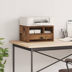 vidaXL Σταντ Εκτυπωτή Παλιό Ξύλο 40 x 32 x 24 εκ Επεξεργασμένο ξύλο