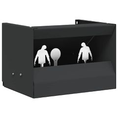 vidaXL Κουτί Παγίδας Σφαιρών Μαύρο 29 x 22 x 20 εκ Ατσάλι