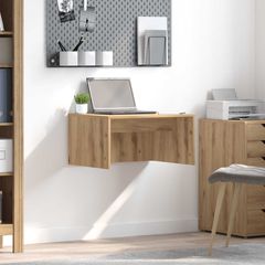 vidaXL Επιτοίχιο γραφείο Artisan Oak Επεξεργασμένο Ξύλο