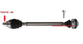 Ημιαξόνιο  δεξιό (ΚΑΙΝΟΥΡΓΙΟ)  ,VOLKSWAGEN   ,GOLF '5'   2003-2008  (1900 TDI  ,2000 FSI)