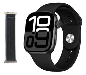 INTIME smartwatch A10 Pro με 2x λουράκια, heart rate, 2.04" AMOLED, IP65, μαύρο