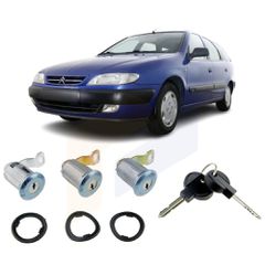 Αφαλός κλειδαριάς πόρτας σετ για Citroen Xsara SW 1997 1998 1999 2000 9170CW