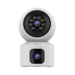 Smart κάμερα ασφαλείας POWERTECH PT-1338 με dual lens, ανάλυση 2MP, WiFi, περιστροφή PTZ και υποστήριξη SD