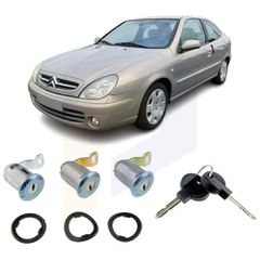 Αφαλός κλειδαριάς πόρτας σετ για Citroen Xsara Coupe 2000 2001 2002 2003 2004 9170CW