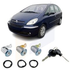 Αφαλός κλειδαριάς πόρτας σετ για Citroen Xsara Picasso 1999 2000 2001 2002 2003 2004 2005 2006 2007 9170CW