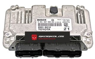 ΕΓΚΕΦΑΛΟΣ CITROEN PEUGEOT TOYOTA C1 107 AYGO 1.000cc 50KW ENGINE CODE 1KR-FE 2012y 0261S07566 89661-0H210 M7.9.52 ΞΕΚΛΕΙΔΩΤΟΣ ΑΡΙΣΤΟΣ - ΕΓΓΥΗΣΗ!!